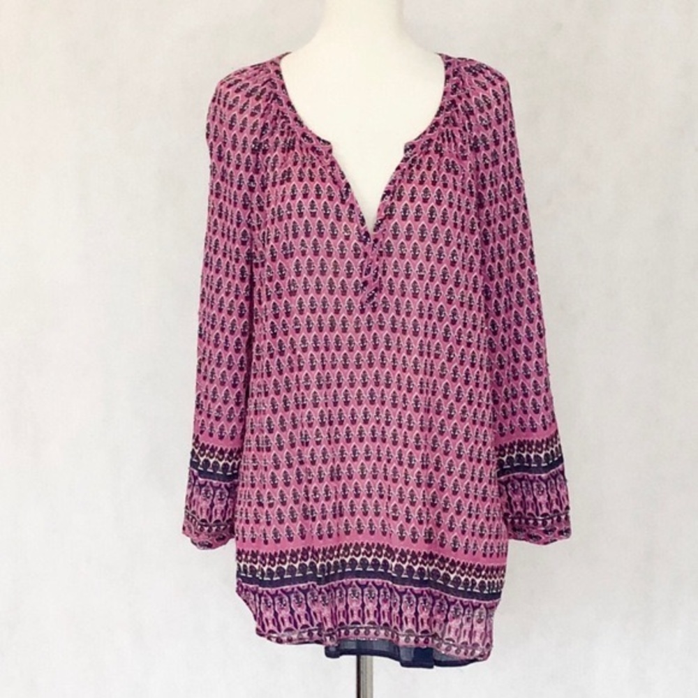 Beach Lunch Lounge Annika Beaded Peasant Blouse - Picture 2 of 8